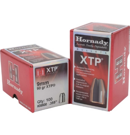 Picture of HORNADY 9mm-90gr HP XTP (100)