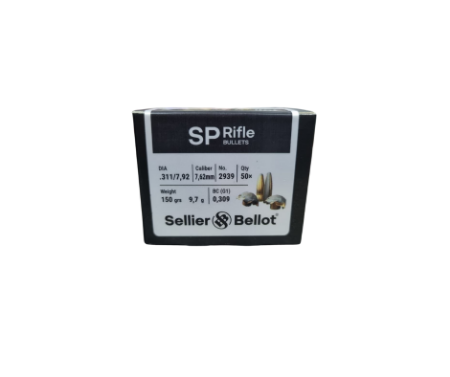 Picture of SELLIER & BELLOT  303-150gr SP BULLETS(50)